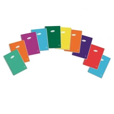 Sam - Pacsa Cuaderno con Espiral Cuadriculado PAC16435 Colores Surtidos (10 unidades)​